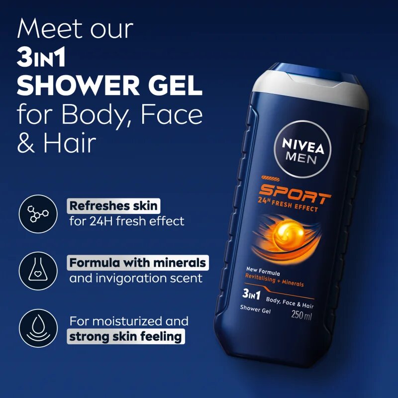 Nivea MEN Sport sprchový gel pro muže výhodné balení
