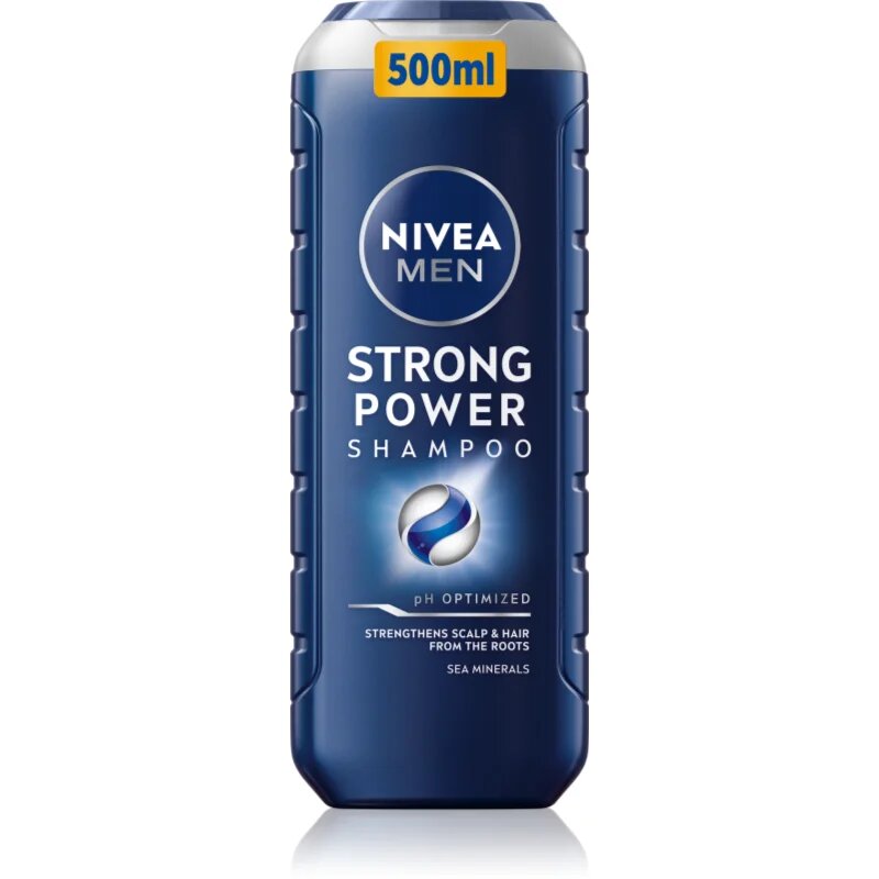 Nivea MEN Strong Power šampon pro růst vlasů a posílení od kořínků 500 ml