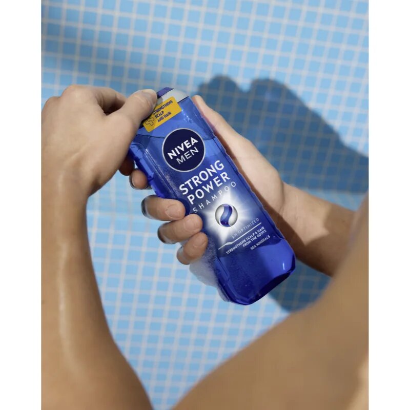 Nivea MEN Strong Power šampon pro růst vlasů a posílení od kořínků 500 ml
