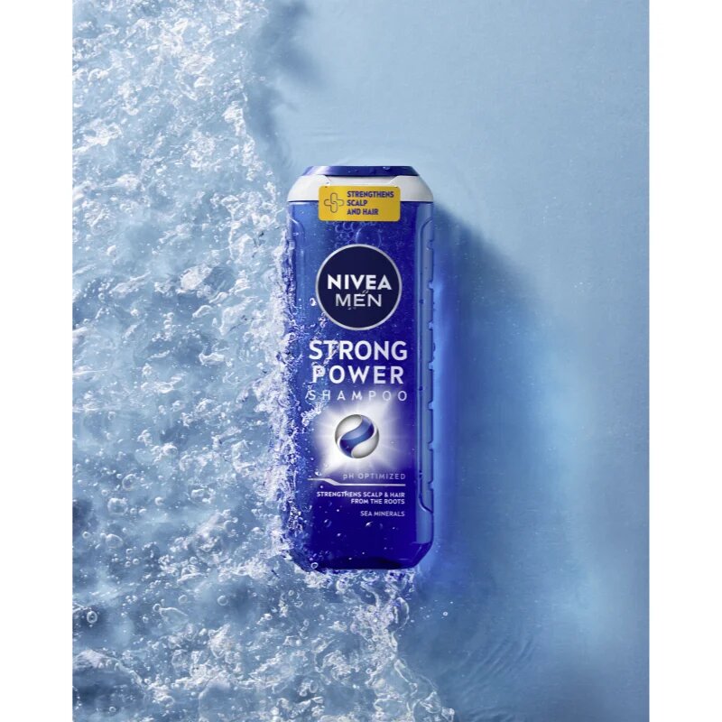 Nivea MEN Strong Power šampon pro růst vlasů a posílení od kořínků 500 ml
