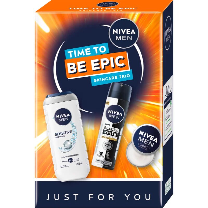 Nivea MEN Time to Be Epic dárková sada na tělo