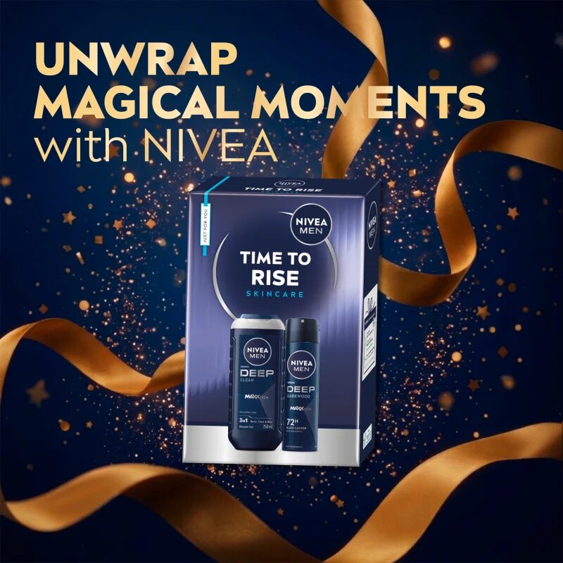 Nivea MEN Time to Rise dárková sada na tělo