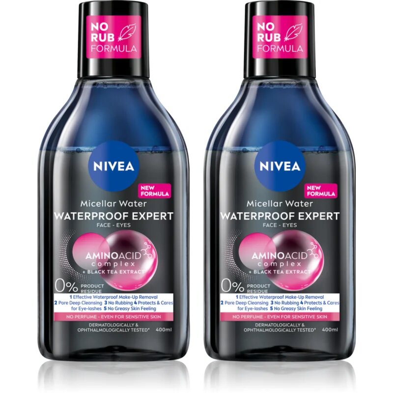 Nivea Micellar Waterproof čisticí micelární voda výhodné balení