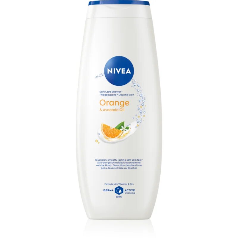 Nivea Orange & Avocado Oil pečující sprchový gel 500 ml