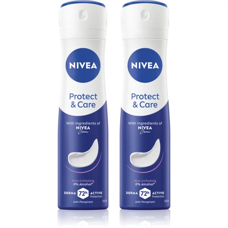 Nivea Protect & Care antiperspirant ve spreji výhodné balení