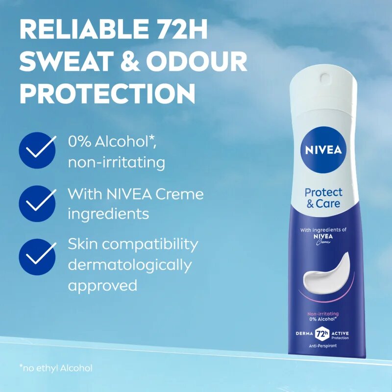 Nivea Protect & Care antiperspirant ve spreji výhodné balení