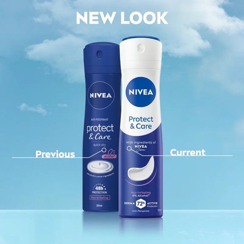 Nivea Protect & Care antiperspirant ve spreji výhodné balení