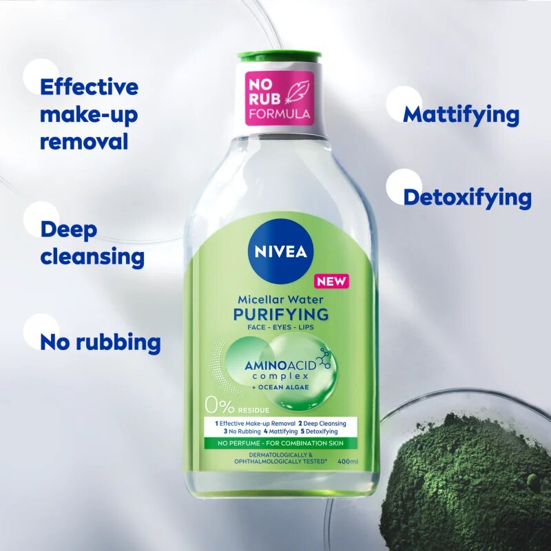 Nivea Purifying čisticí micelární voda 400 ml