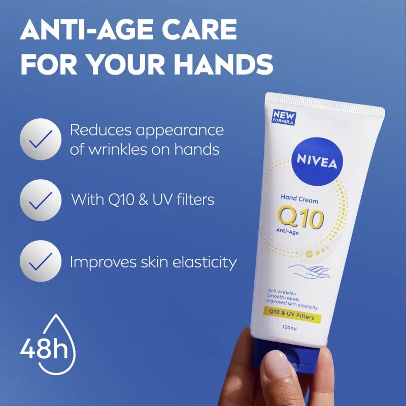 Nivea Q10 Anti-Age Care krém na ruce obnovující pružnost pokožky 100 ml