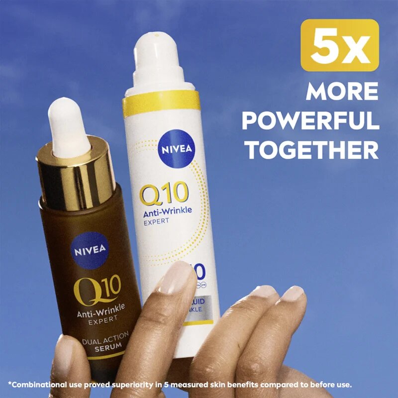 Nivea Q10 Anti-Wrinkle ultra lehký fluid SPF 50 40 ml
