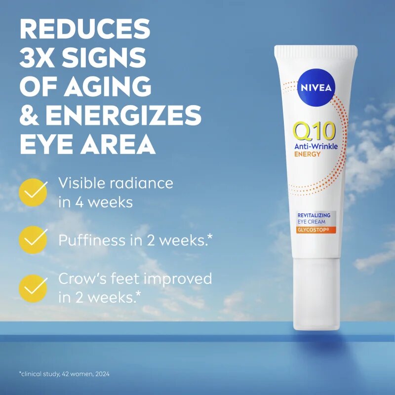 Nivea Q10 Energy oční krém proti vráskám 15 ml