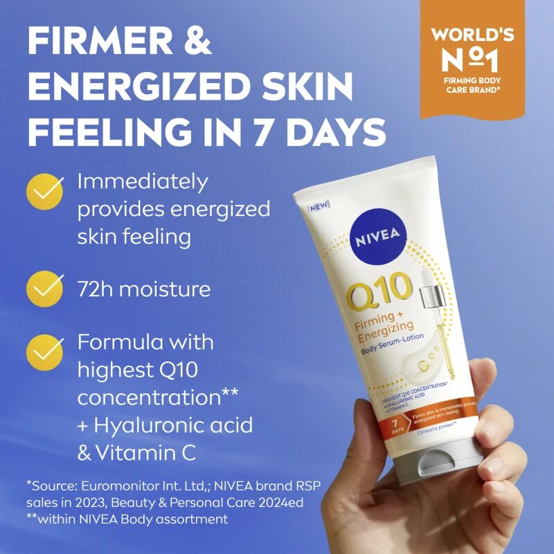Nivea Q10 Firming + Energizing zpevňující tělové sérum 200 ml