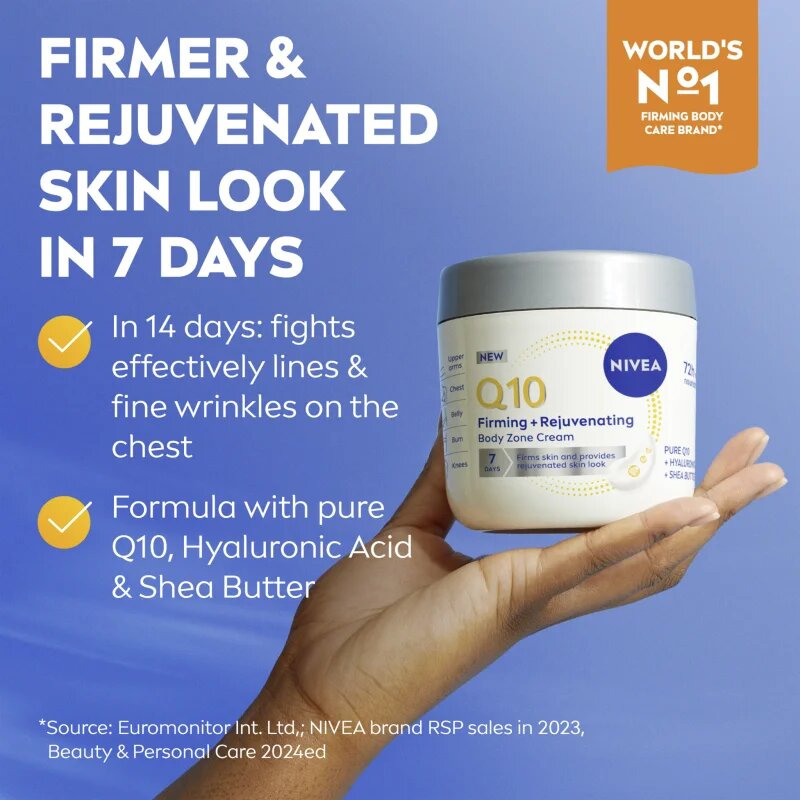 Nivea Q10 Firming & Rejuvenating zpevňující tělový krém 400 ml