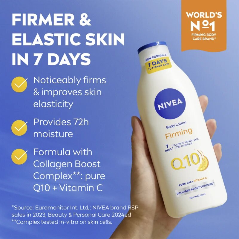 Nivea Q10 Firming zpevňující tělové mléko 400 ml