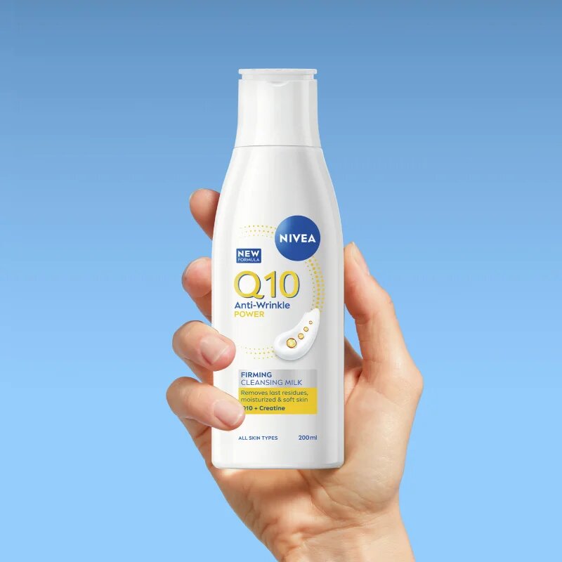 Nivea Q10 Power čisticí pleťové mléko proti vráskám 200 ml
