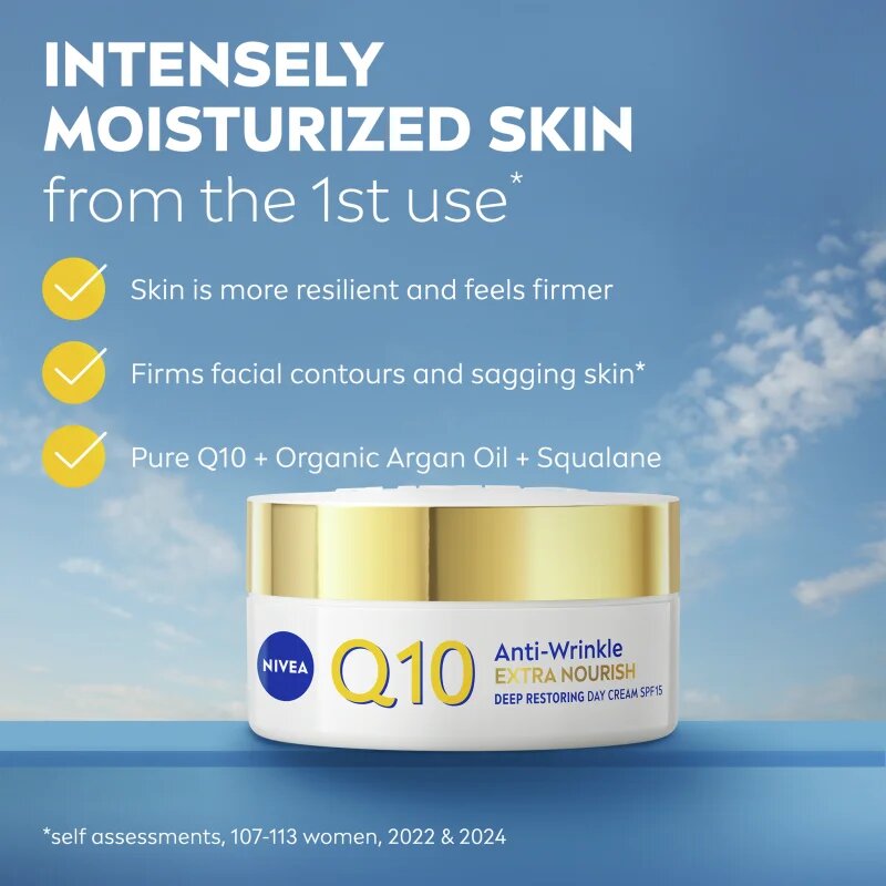 Nivea Q10 Power výživný denní krém proti vráskám 50 ml