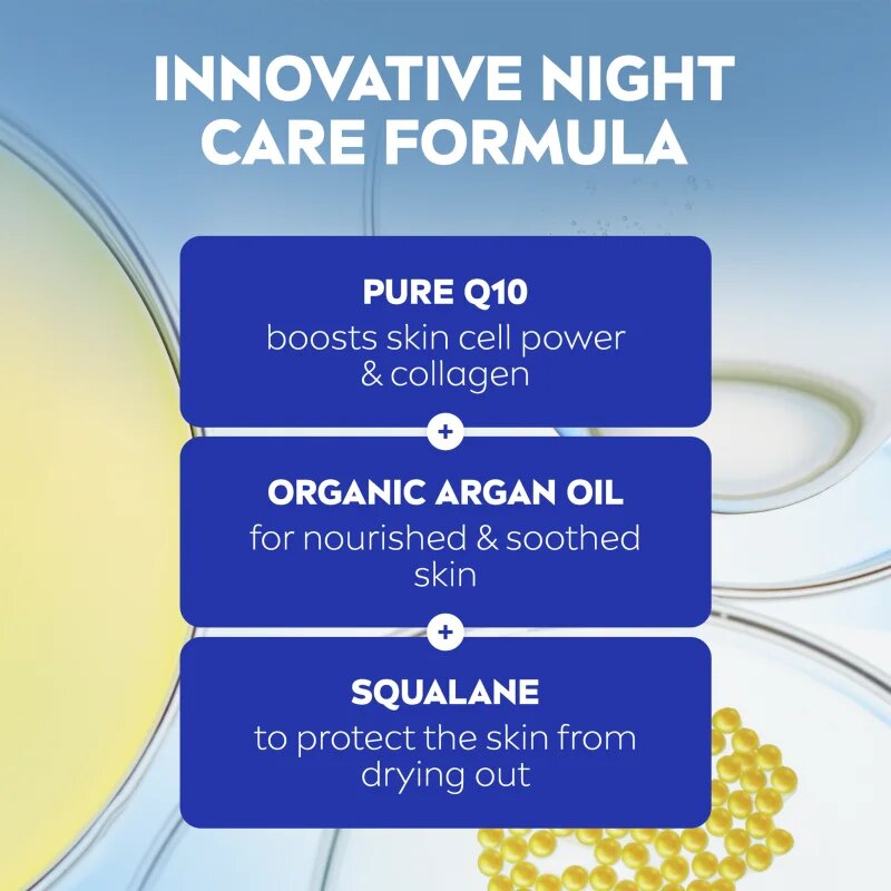 Nivea Q10 Power výživný noční krém proti vráskám 50 ml