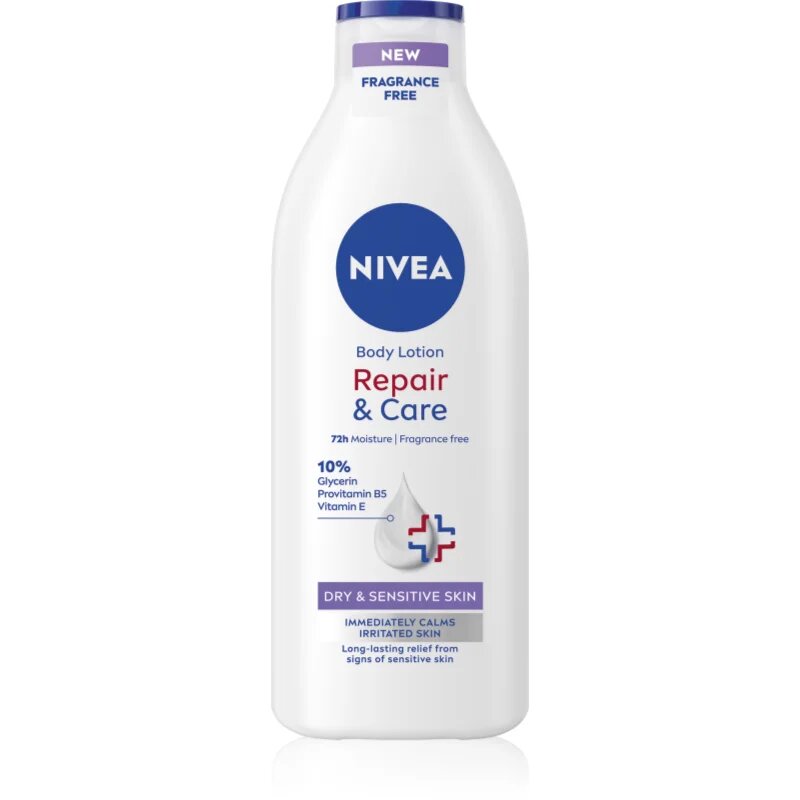 Nivea Repair & Care Sensitive zklidňující tělové mléko pro suchou a citlivou pokožku 400 ml