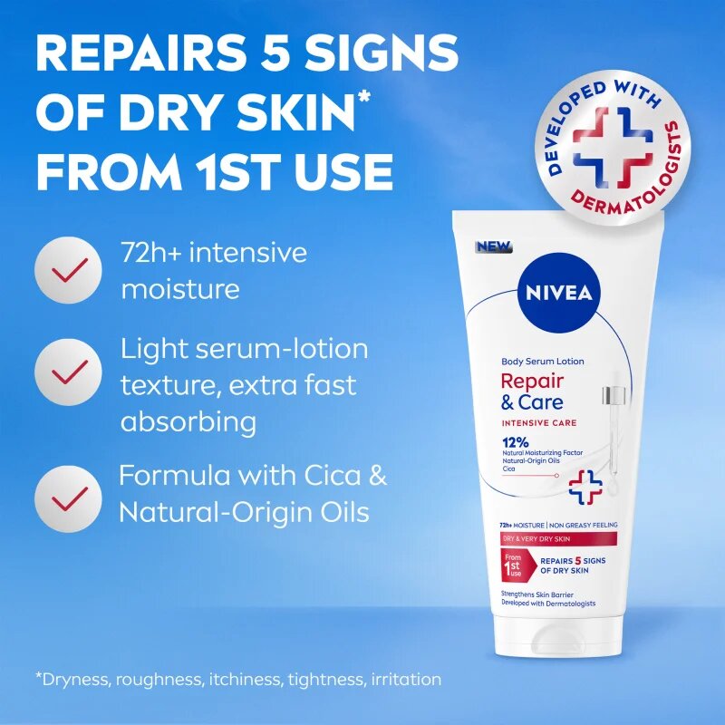 Nivea Repair & Care tělové sérum pro intenzivní hydrataci 200 ml