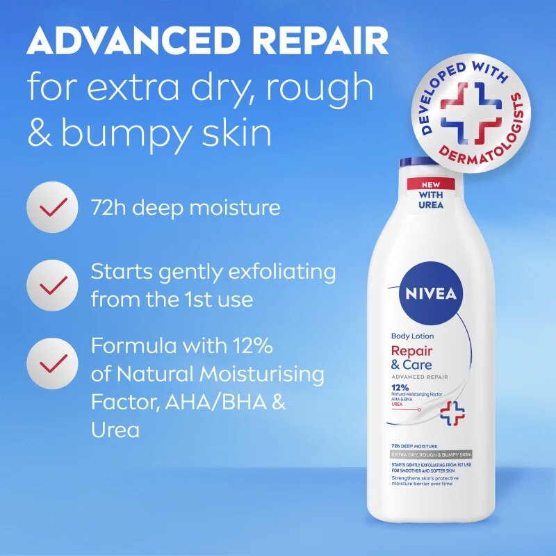 Nivea Repair & Care Urea regenerační tělové mléko pro velmi suchou pokožku 400 ml