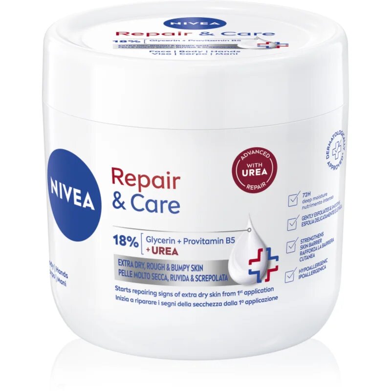 Nivea Repair & Care Urea regenerační tělový krém pro suchou až velmi suchou pokožku 400 ml
