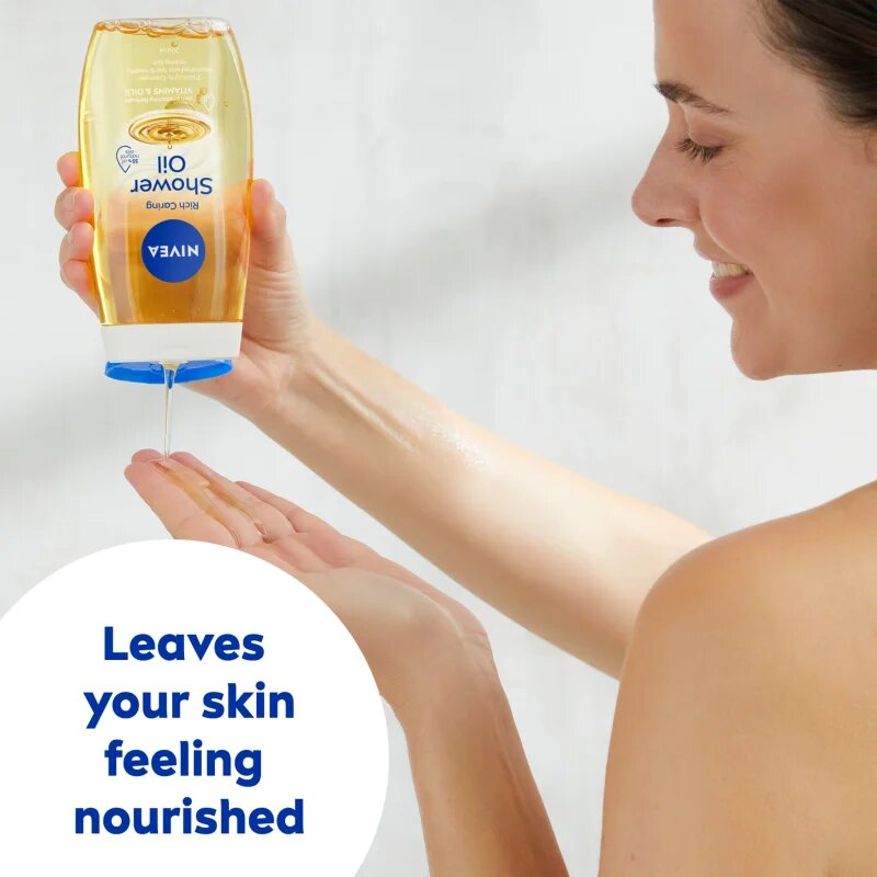 Nivea Rich Care sprchový olej pro suchou pokožku 3 x 200 ml