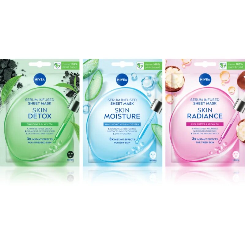 Nivea Sheet Mask sada plátýnkových masek