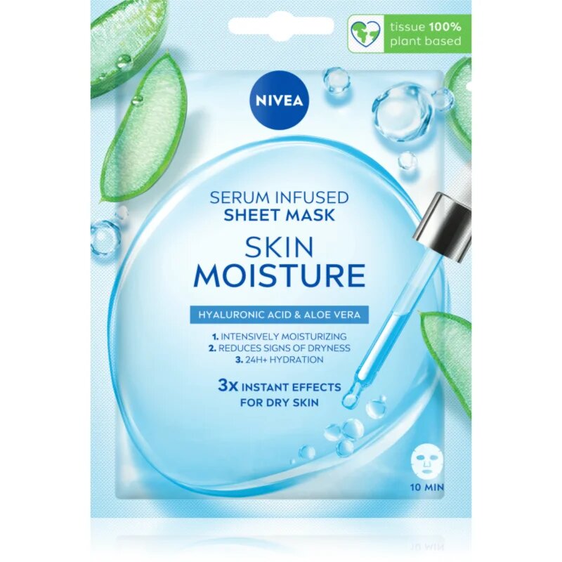 Nivea Skin Moisture hydratační plátýnková maska 1 ks