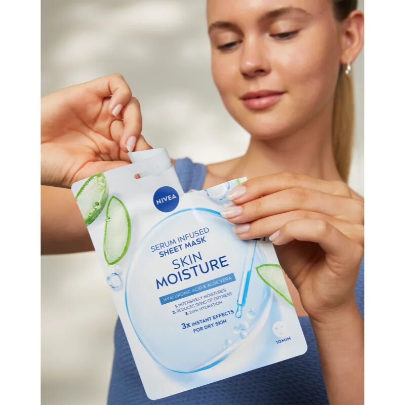 Nivea Skin Moisture hydratační plátýnková maska 1 ks