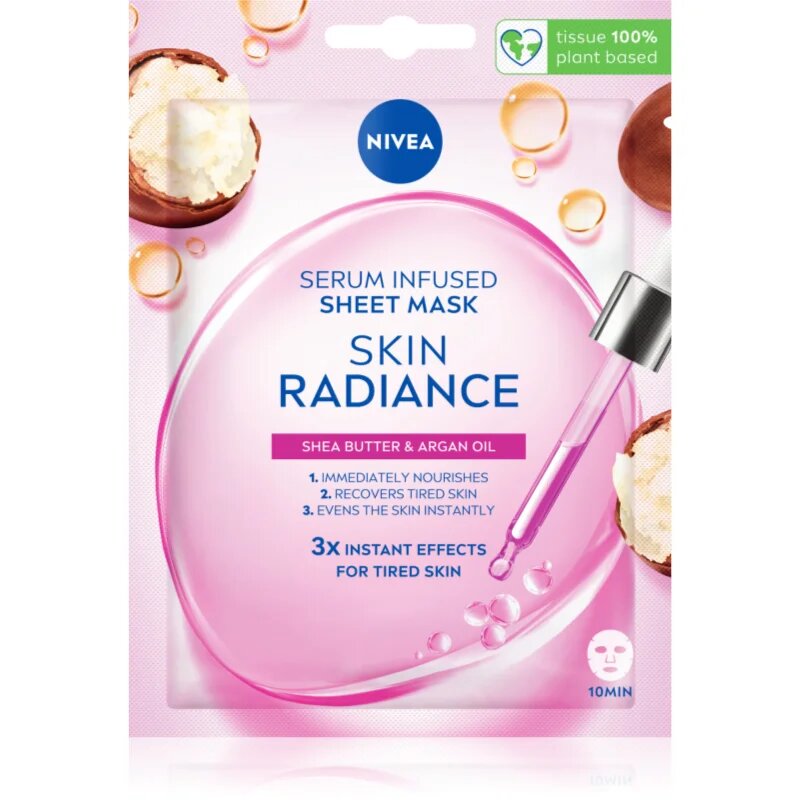 Nivea Skin Radiance rozjasňující plátýnková maska 1 ks