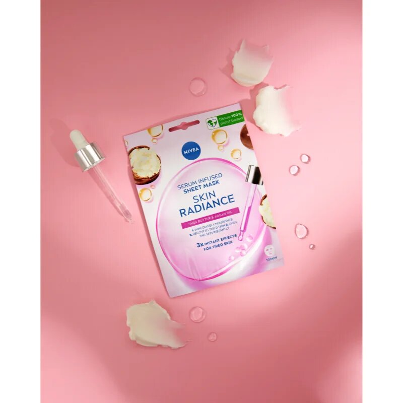 Nivea Skin Radiance rozjasňující plátýnková maska 1 ks