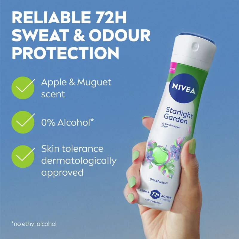 Nivea Starlight Garden antiperspirant ve spreji limitovaná edice 150 ml