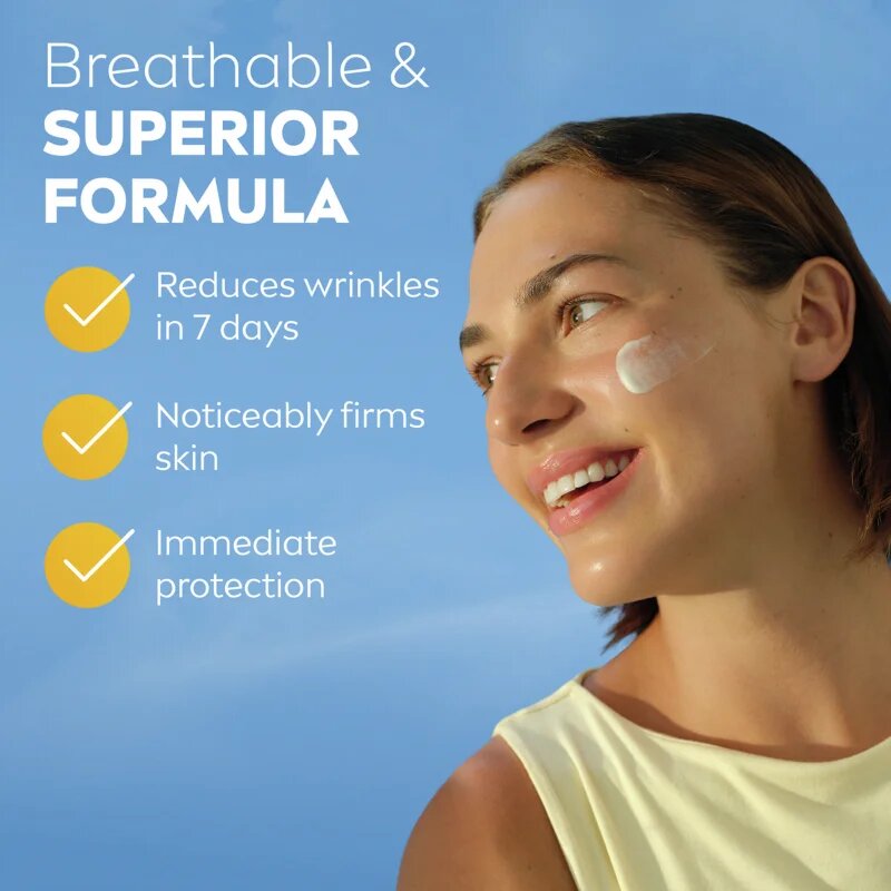 Nivea SUN Anti-Age Q10 pleťový krém na opalování s protivráskovým účinkem SPF 50+ 40 ml
