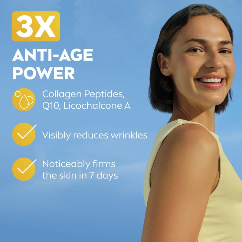 Nivea SUN Anti-Age Q10 pleťový krém na opalování s protivráskovým účinkem SPF 50+ 40 ml