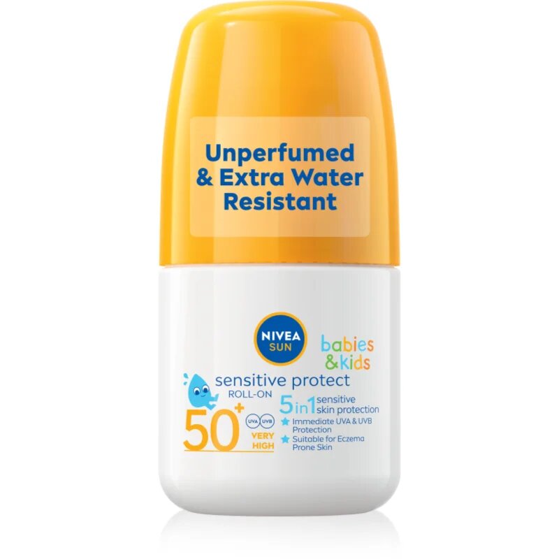 Nivea SUN Babies & Kids dětské mléko na opalování roll-on SPF 50+ 50 ml