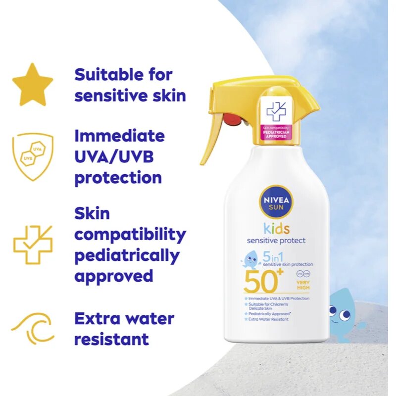 Nivea SUN Babies & Kids dětský sprej na opalování SPF 50+ 270 ml
