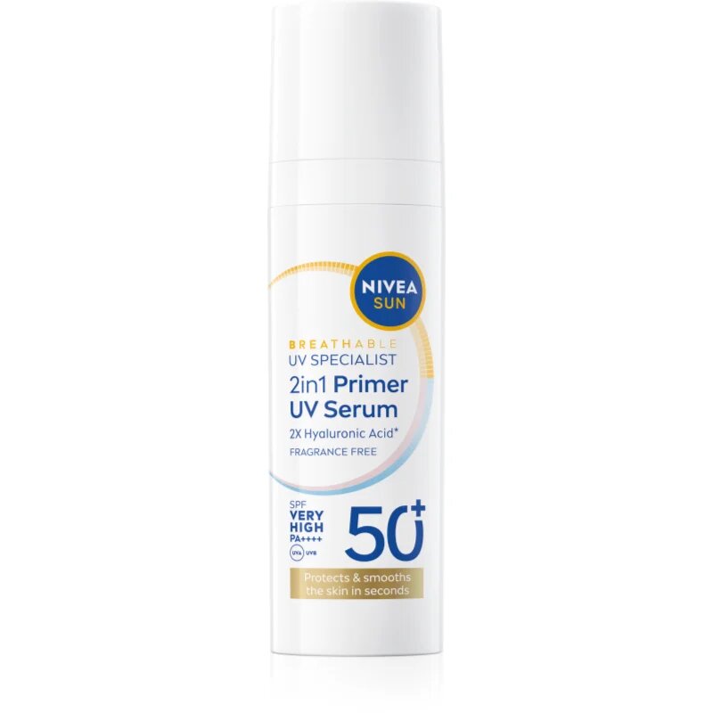 Nivea SUN Daily UV Serum podkladová báze 2 v 1 SPF 50+ 30 ml