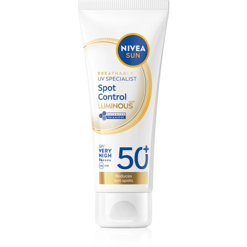 Nivea SUN Luminous 630 pleťový krém na opalování proti pigmentovým skvrnám SPF 50+ 40 ml