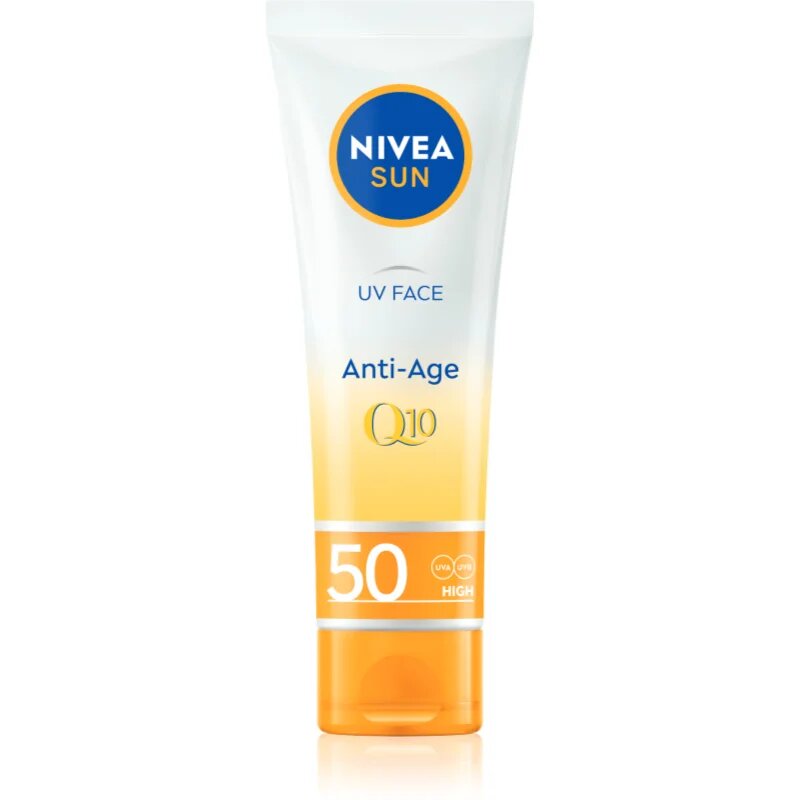 Nivea SUN pleťový krém na opalování proti vráskám Q10 SPF 50 50 ml