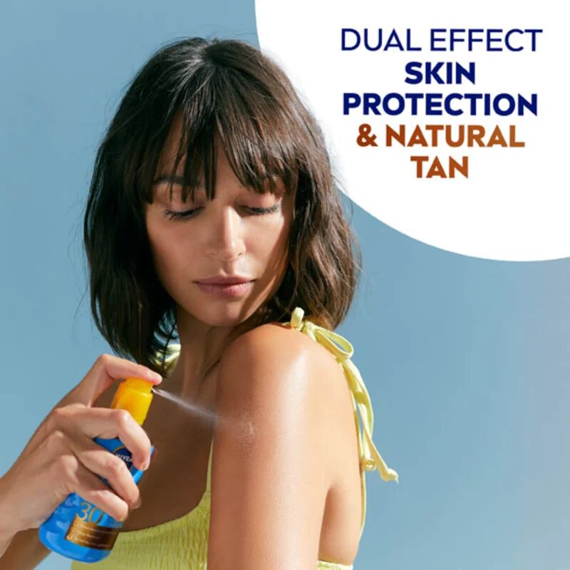 Nivea SUN Protect & Bronze sprej na opalování podporující zhnědnutí SPF 30 200 ml