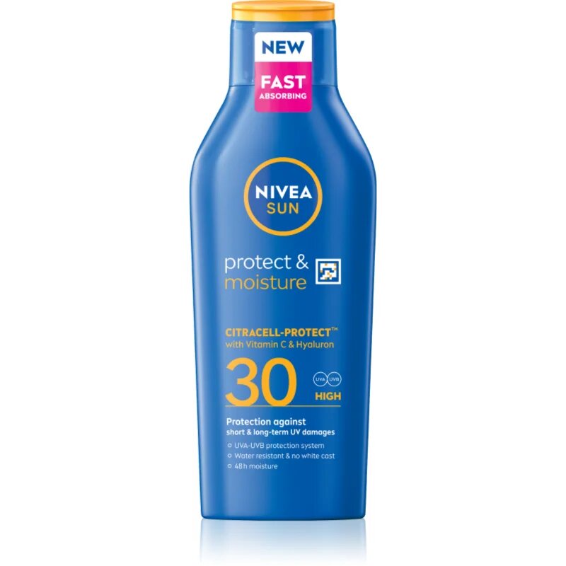 Nivea SUN Protect & Moisture hydratační mléko na opalování SPF 30 400 ml