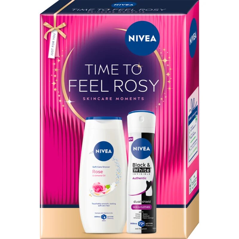 Nivea Time to Feel Rosy dárková sada na tělo