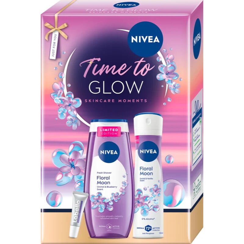 Nivea Time to Glow dárková sada pro rozjasnění a hydrataci