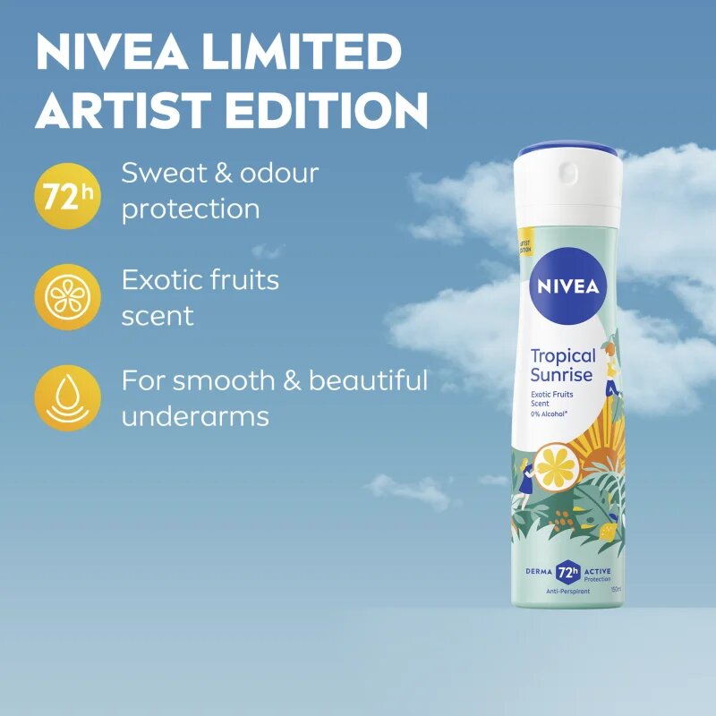 Nivea Tropical Sunrise antiperspirant ve spreji 150 ml
