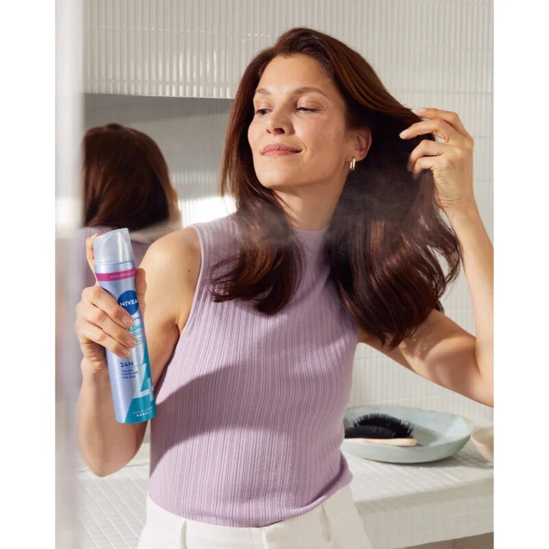 Nivea Volume Care lak na vlasy pro zvětšení objemu 3 x 250 ml