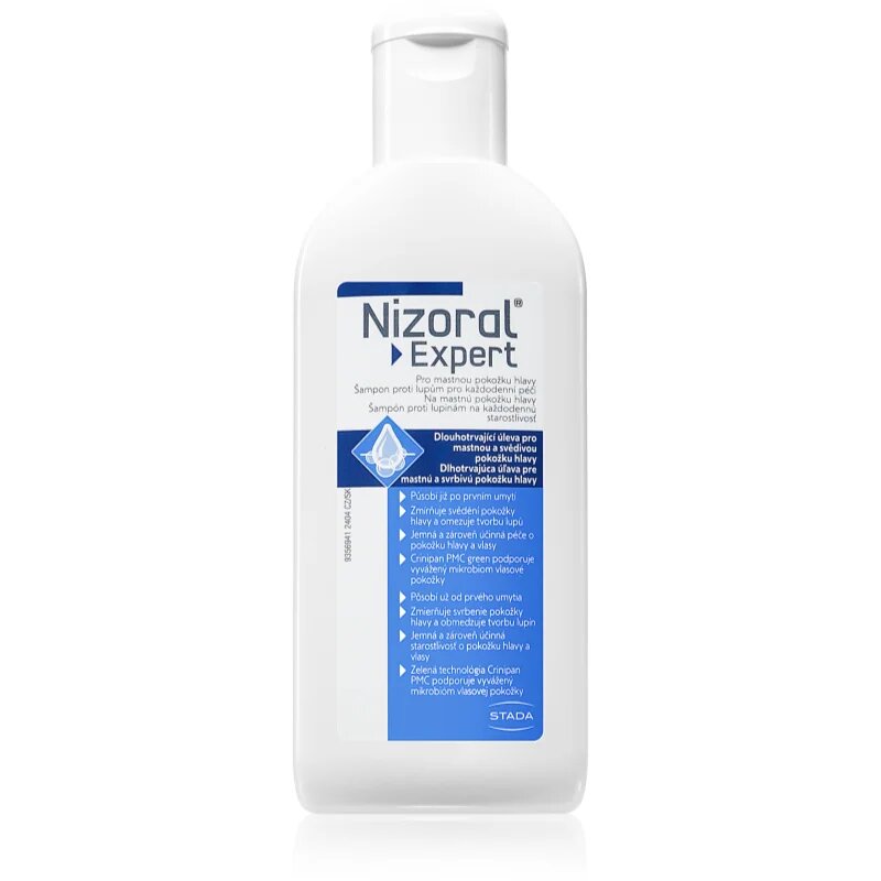 Nizoral Expert jemný čisticí šampon proti mastným lupům 200 ml
