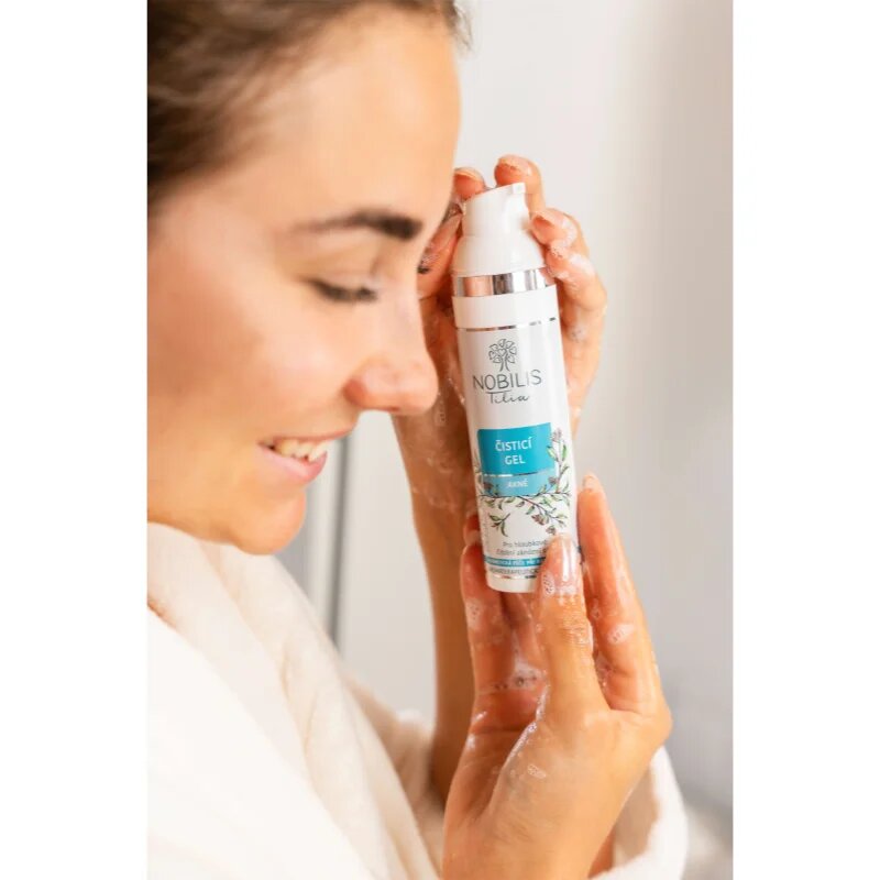 Nobilis Tilia Akné hydratační čisticí gel pro mastnou pleť se sklonem k akné 75 ml