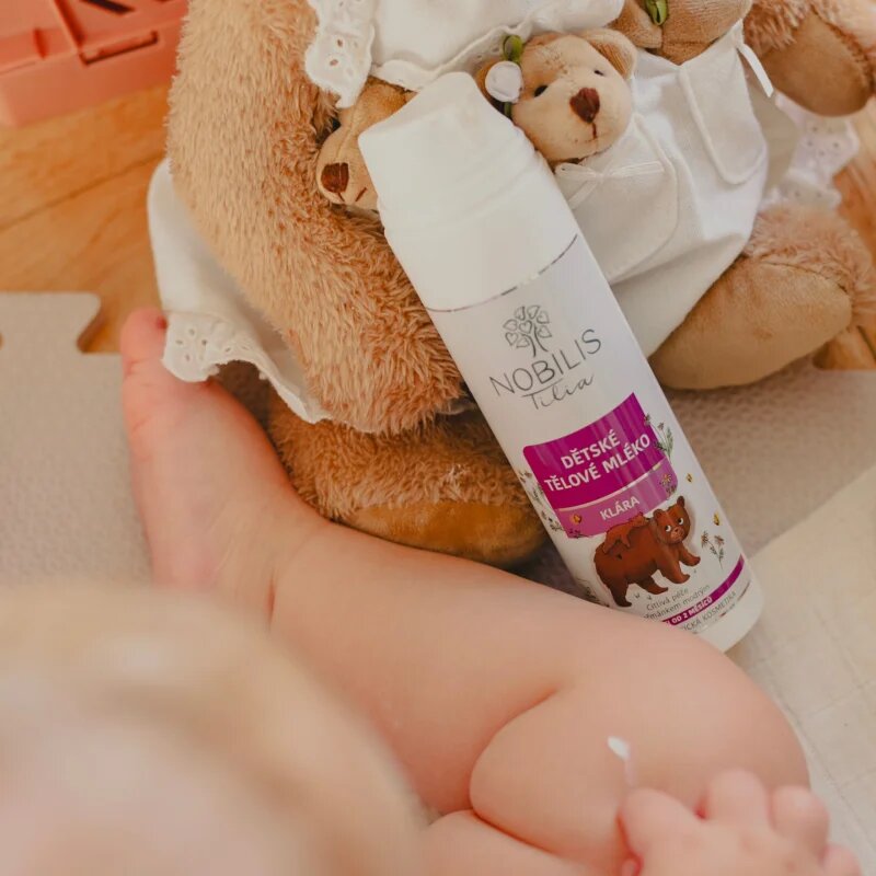 Nobilis Tilia Dětská Kosmetika Klára vyživující hydratační tělové mléko s heřmánkem 200 ml