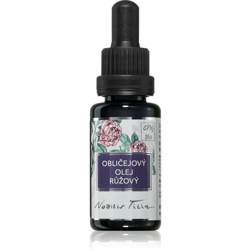 Nobilis Tilia Obličejový olej Růžový pěsticí olej s růžovým olejem 20 ml