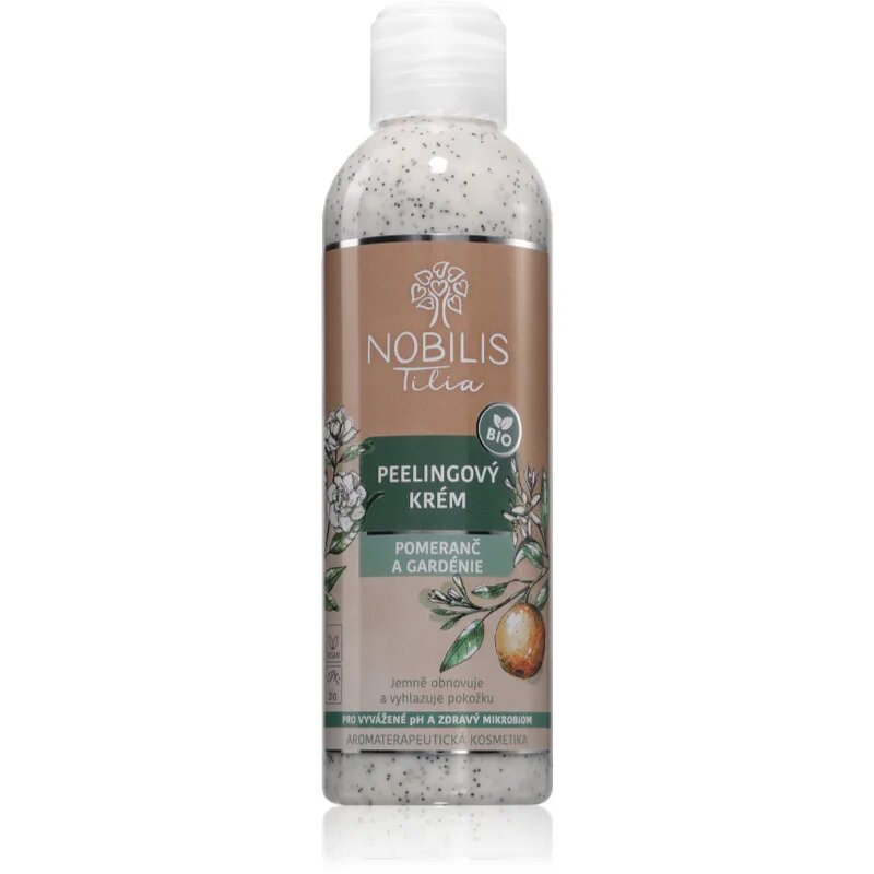 Nobilis Tilia Peelingový Krém sprchový krém s peelingem vůně Pomeranč a Gardénie 200 ml